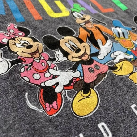 Disney Mickey Mouse & Friends Team Up Boys' Short Sleeve Graphic T-Shirt Gray M - Picture 4 of 6